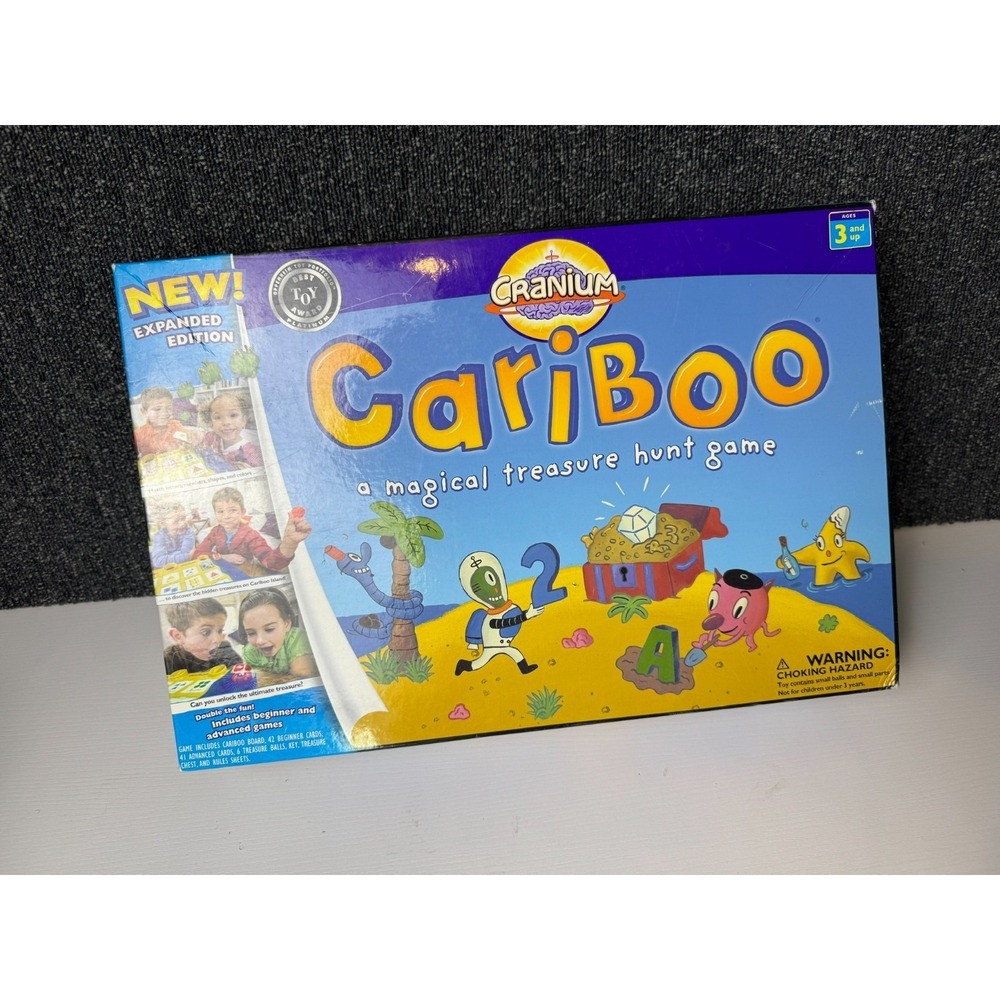 CRANIUM CARIBOO EXPANDED Magical Treasure Hunt Board Game 100% Complete Therapy